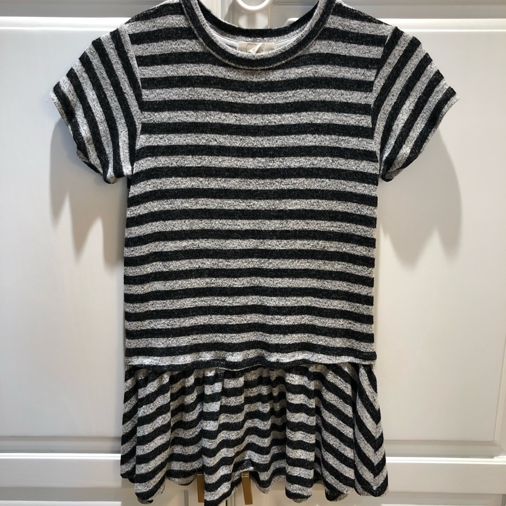 Peek short sleeve ‘Tori’ dress with drop waist